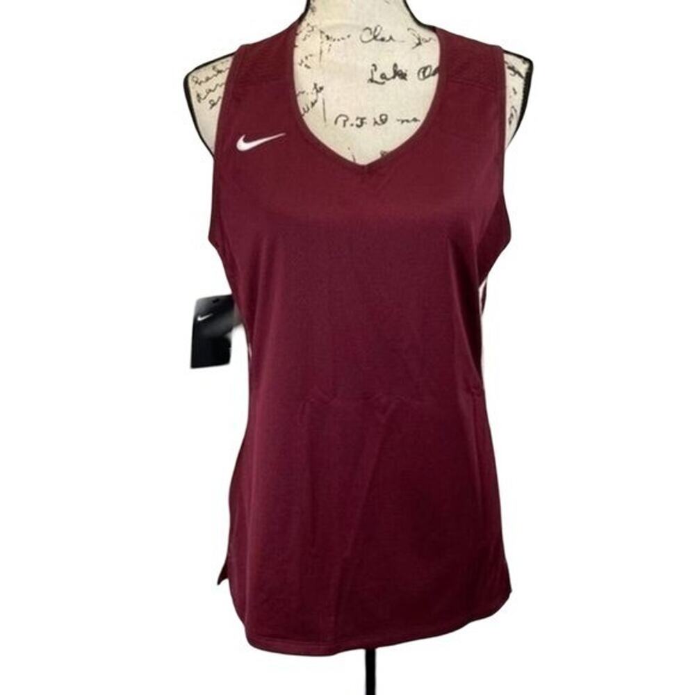 Nike Womens Reversible Basketball Jersey Maroon White XXL AA0078-115 NWT